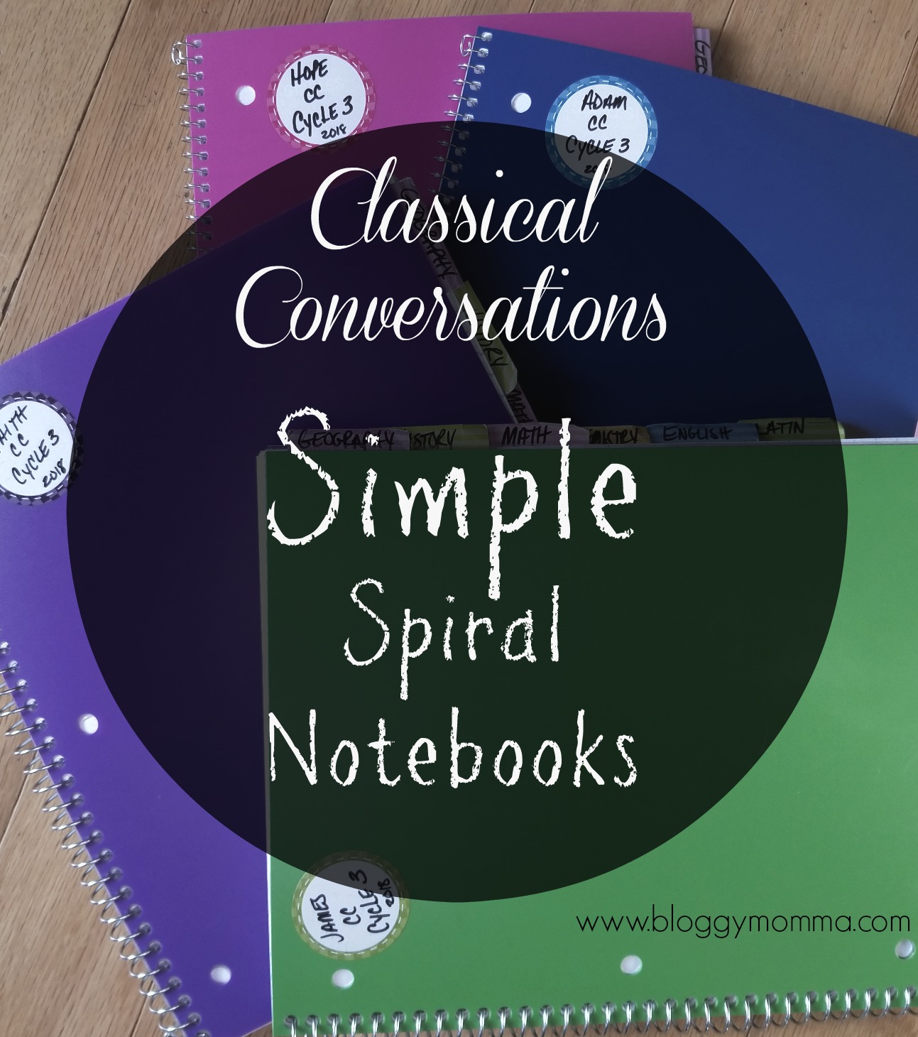 Simple Classical Conversations Spiral Notebooks