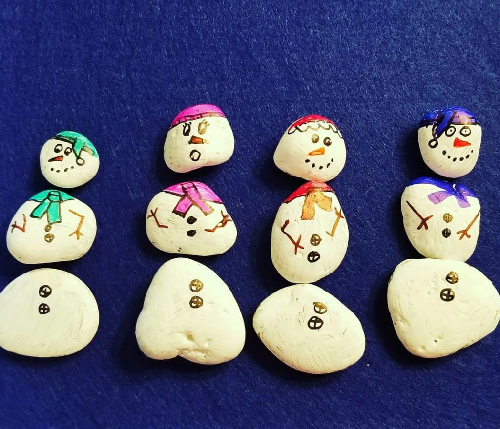 snowman stones