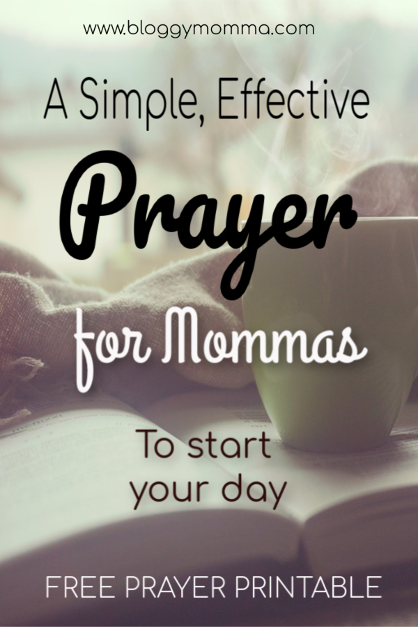 Simple Prayer for Moms 