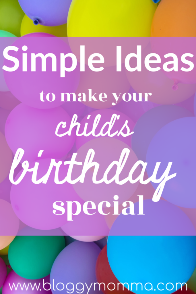 child's special birthday