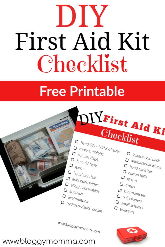 DIY First Aid Kit Checklist