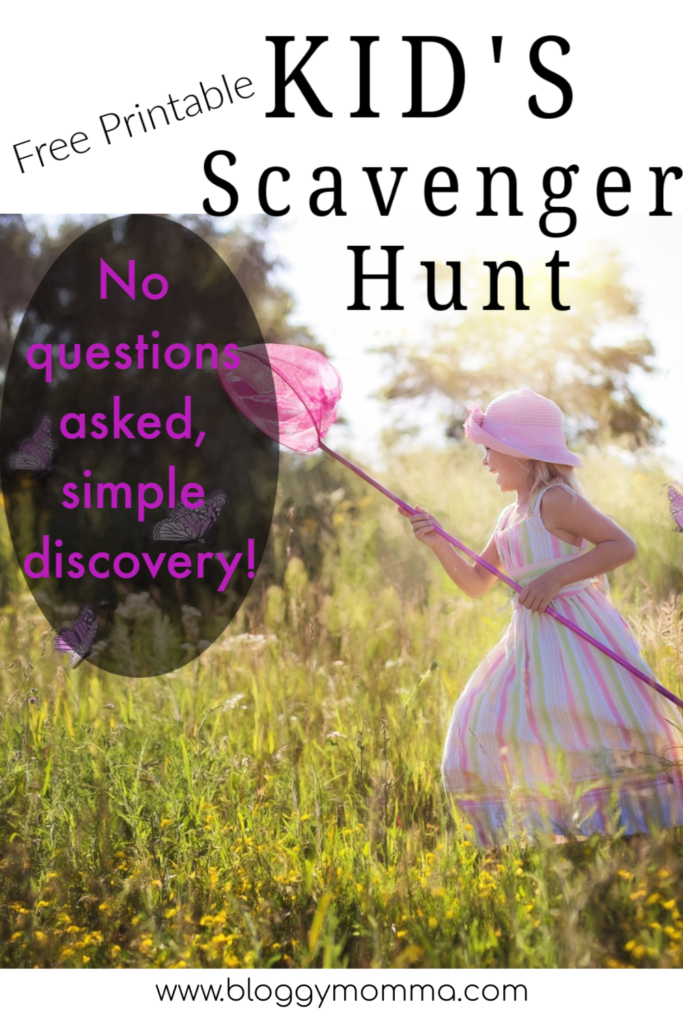 kids scavenger hunt