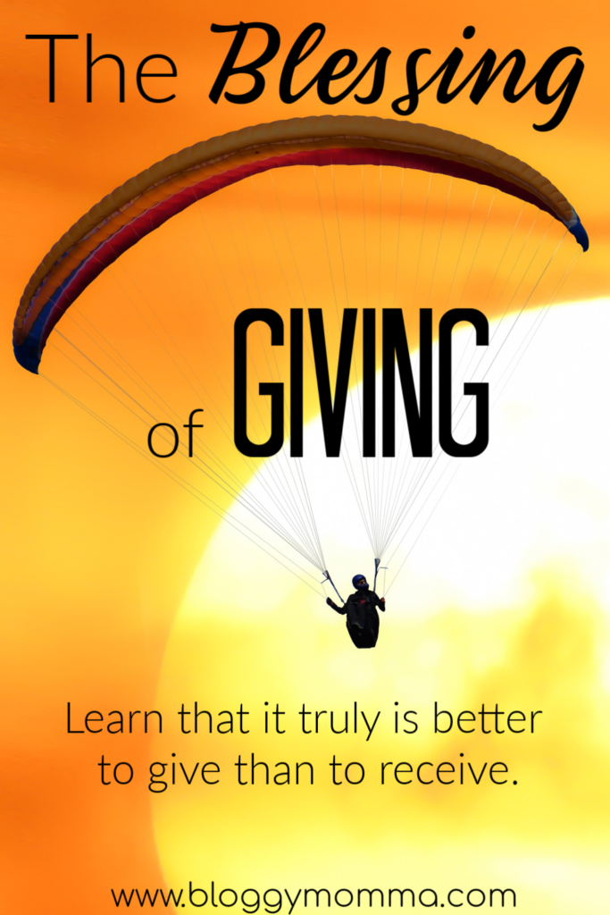 The blessing of giving
