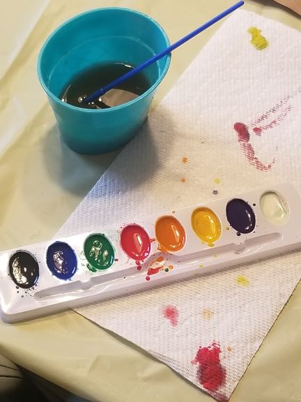 Watercolor Resist Easter Cross Craft