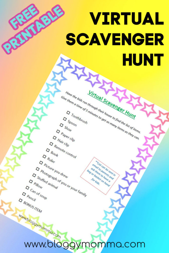 virtual scavenger hunt