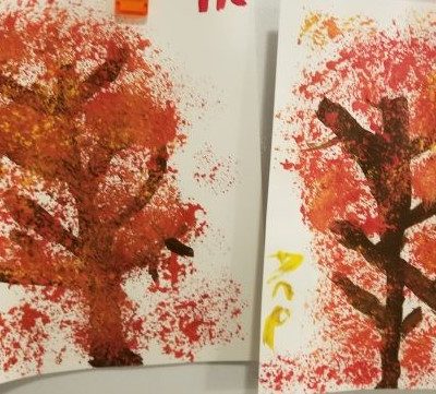 Painted Fall Trees – Kids Craft