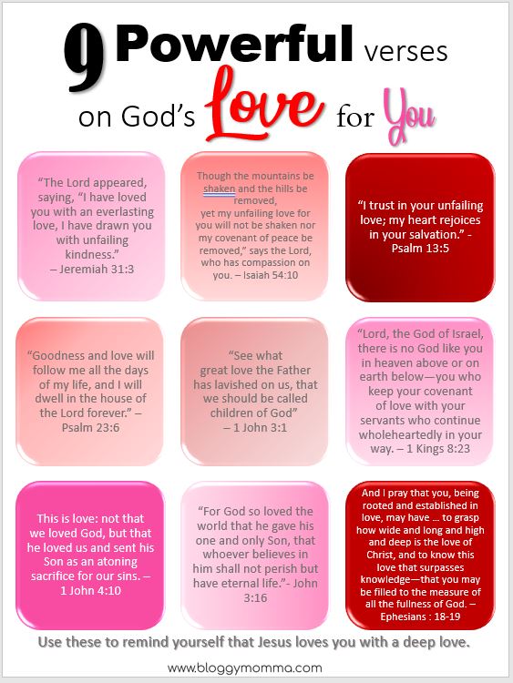 9 powerful verses on love