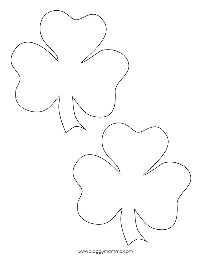 Printable Clover Shapes