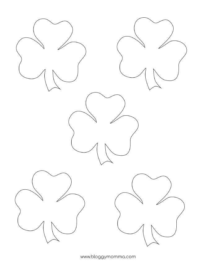 Printable Shamrock Shapes