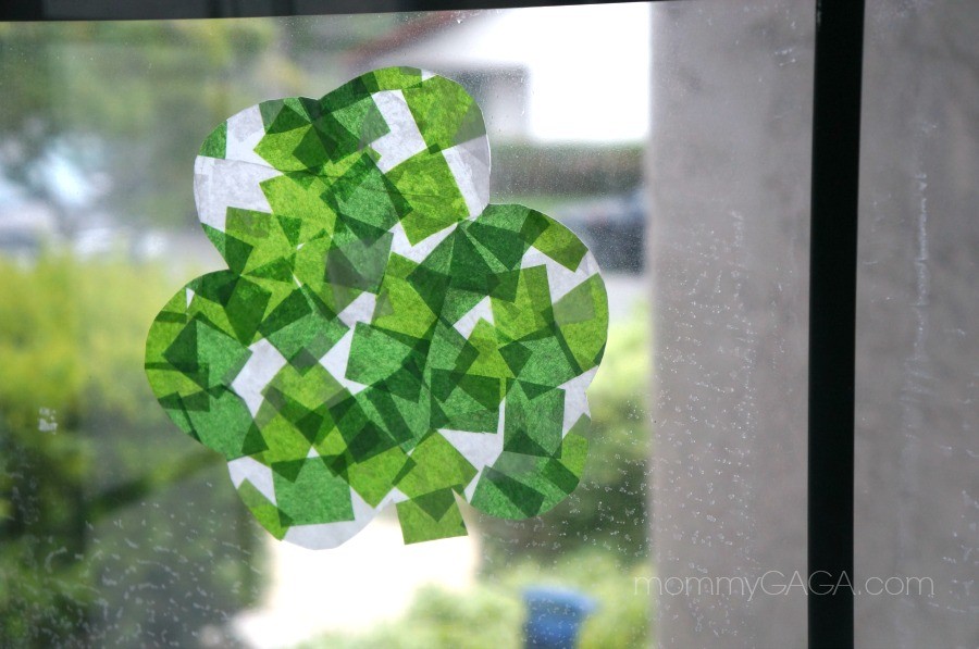 shamrock suncatcher craft