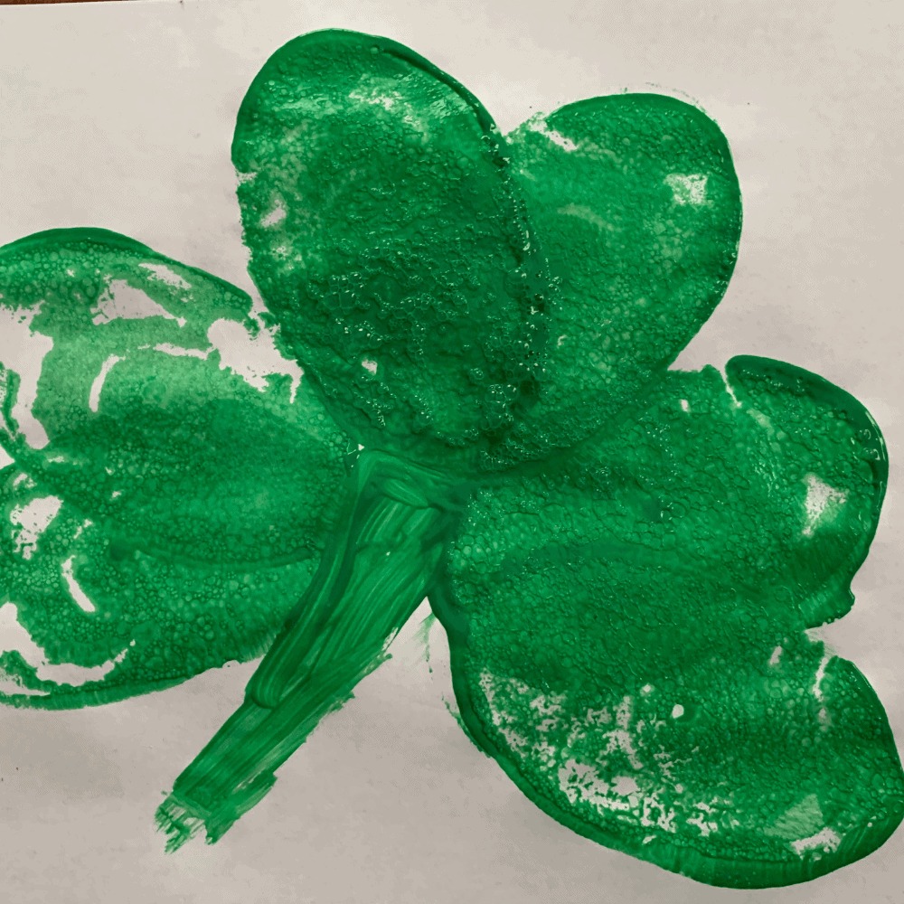 shamrock painting