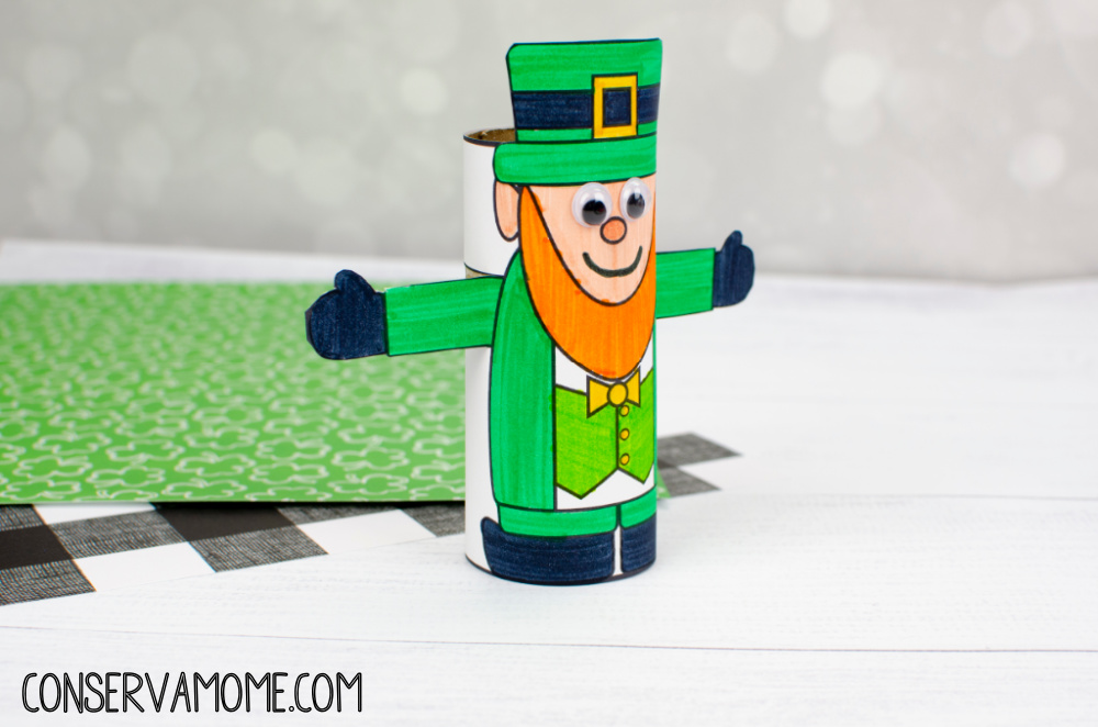 leprechaun toilet paper roll craft