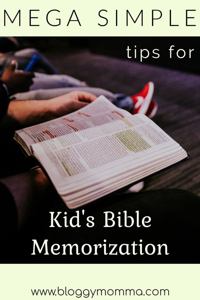 kid's scripture memorization tips
