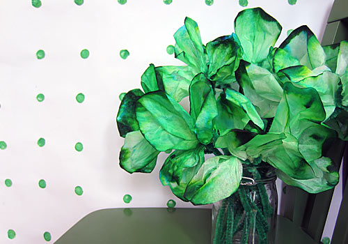 coffee filter shamrock