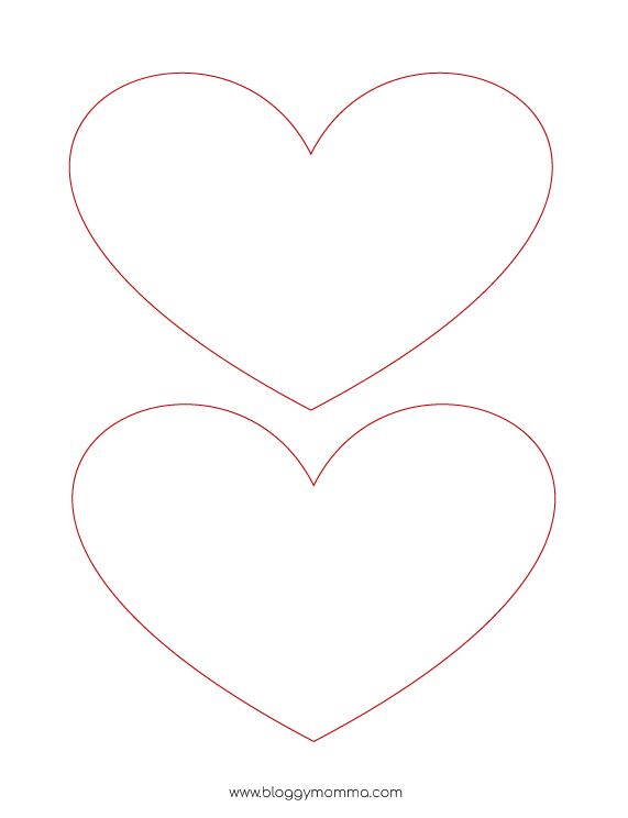 Printable Heart Shapes