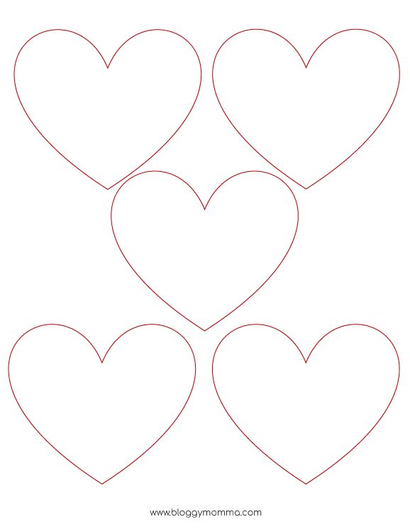 Printable Heart Shapes