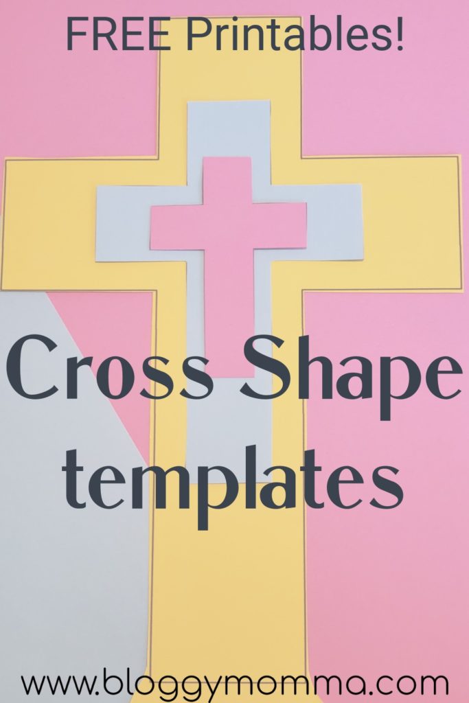 FREE PRINTABLE Cross Shapes