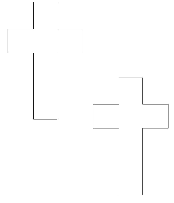 FREE PRINTABLE CROSS SHAPES - Bloggy Momma