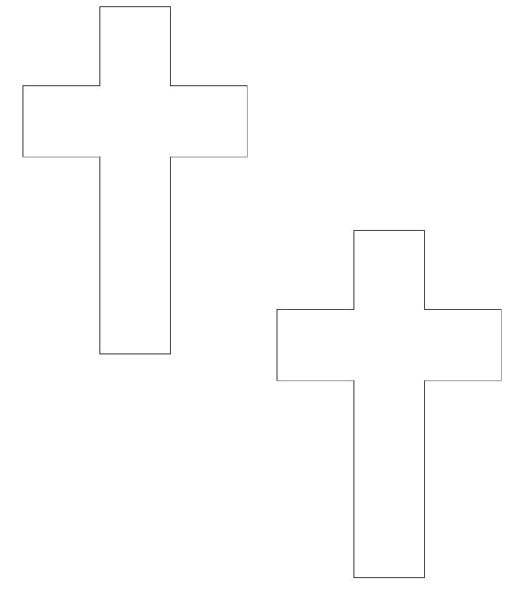 FREE PRINTABLE Cross Shapes