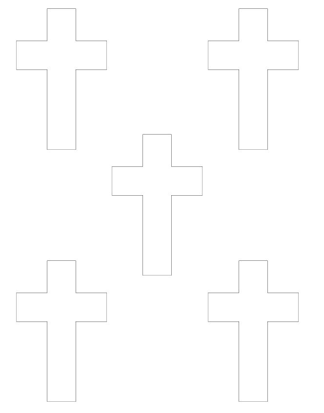 FREE PRINTABLE Cross Shapes