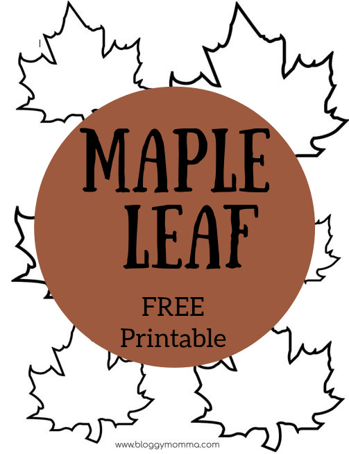 Maple Leaf Printable