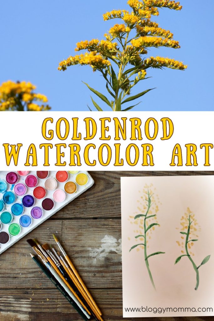 Goldenrod Watercolor Art