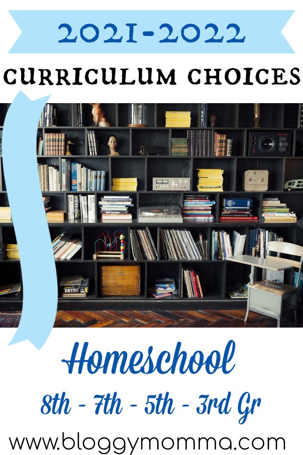 homeshcool curriculum choices by grade