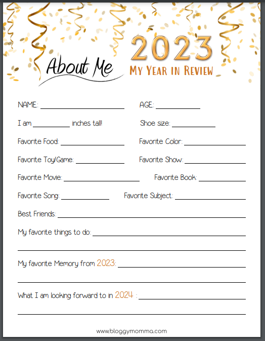 2023 Kids New Years Interview